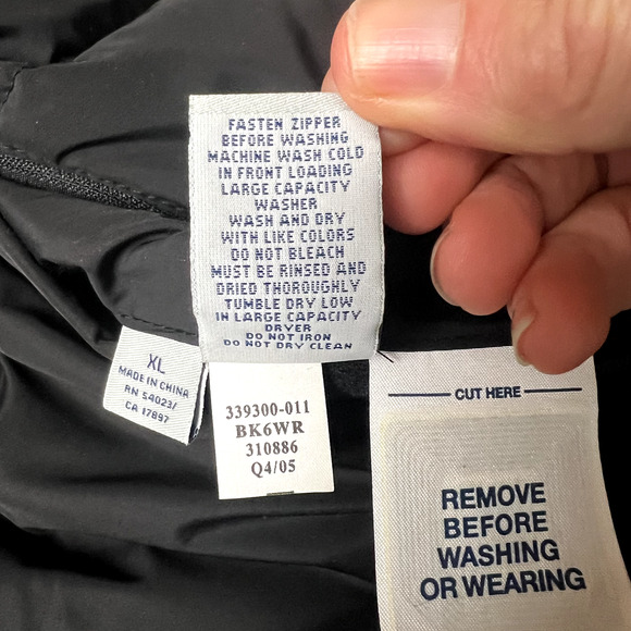 Vintage Y2K Old Navy Size XL Outerwear Down Filled Reversible Puffer Jacket Coat - Picture 5 of 9